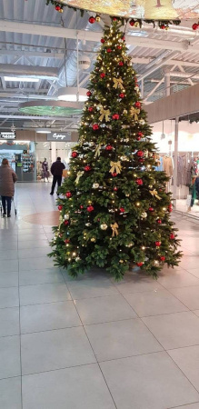 Шары пластиковые, глянец красный